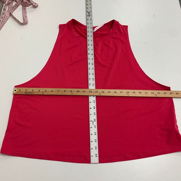 Fabletics Active Tank Top Womens Plus 2X Pink Dropped Armhole Stretch Athletic - Picture 7 of 12